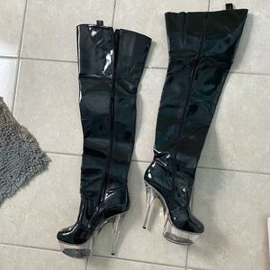 Ellie pleaser over the knee boots